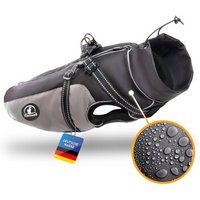 Tierhood Hunderegenmantel grau XXXXS