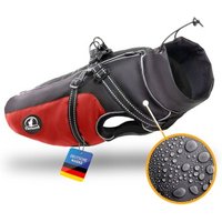 Tierhood Hunderegenmantel rot XS