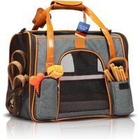 Tierhood Transporttasche Hunde- und Katzentasche grau M