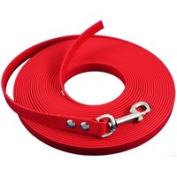 bio-leine 15-25 kg Biothane Schleppleine rot 12 m