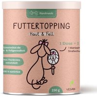 Hunderunde Futtertopping - Haut & Fell - Glänzendes Fell, Gesunde Haut, Natürliche Zutaten, vegan 250 g