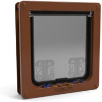 Cat Mate Große Katzenklappe mit 4-Wege-manueller Verriegelung, 221 braun