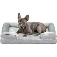 Lionto orthopädisches Hundebett mit erhöhtem Rand rutschfest S
