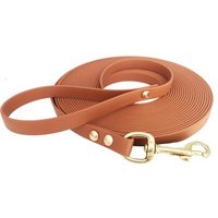 bio-leine 25-35 kg Schleppleine Biothane braun/ caramell 15 m