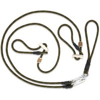 ROMNEYS Doppel-Moxonleine Durham für 2 Hunde, 130 cm oliv