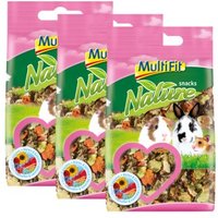 MultiFit Nature snacks Blüten & Gemüse 3x100g
