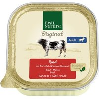 REAL NATURE Nassfutter Hund, Adult, Rind und Kartoffel 34x100 g