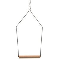 nobleza Hochwertige Vogelschaukel aus Holz und Metall S