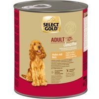 SELECT GOLD Sensitive Nassfutter Adult Huhn mit Reis 12x800 g