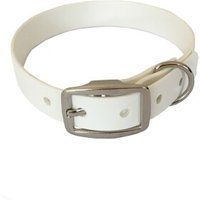 bio-leine 21-30cm HU Biothane Halsband weiß 21 cm, 30 cm