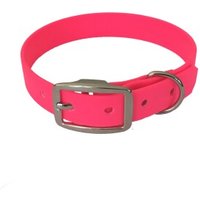 bio-leine 21-30cm HU Biothane Halsband leuchtendes rosa 21 cm, 30 cm