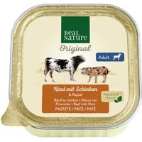 REAL NATURE Nassfutter Hund, Adult, Rind und Schinken 34x100 g