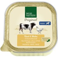 REAL NATURE Nassfutter Hund, Adult, Huhn und Rind 34x100 g