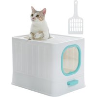 Pawz Road Katzentoilette mit Deckel blau