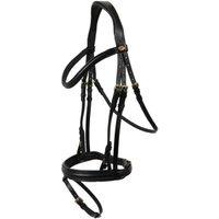 Hans Melzer Horse Equipment Hans Melzer Trense Bad Harzburg schwarz/messing Pony