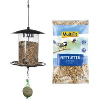 AniOne Futtersäule m. Plexiglas mit MultiFit Fettfutter