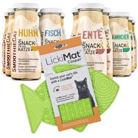 SmoothieCat Mix + Lickimat Grün 12x150 g