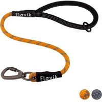 Floxik Kurzführer für Hunde - Kurzleine aus Kletterseilmaterial orange M