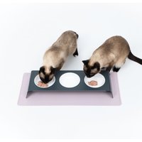 LucyBalu SQUARE Katzen Napfunterlage flieder L