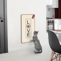 Canadian Cat Company Kratzteppich 80x40cm mit Wandbefestigung beige