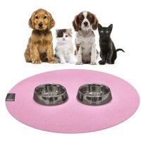 SANOZOO ® - runde Napfunterlage - Öko-Tex und Made in Germany rosa 80 cm, 80 cm