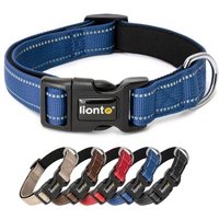 Lionto verstellbares Hundehalsband blau S