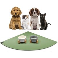 SANOZOO ® - Napfunterlage Eckrund - Öko-Tex und Made in Germany blassgrün 80 cm, 80 cm