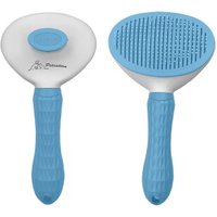 Petsation Tierbürste mit One-Touch-Reinigung blau