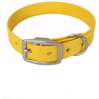 bio-leine 21-30cm HU Biothane Halsband gelb 46 cm, 56 cm