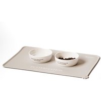 Minty&Marla Futterstation 3er Set Katze beige