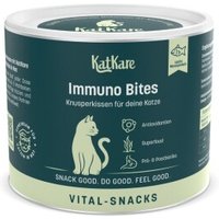 KatKare Vital Snacks Immuno Bites - Knusperkissen für das Immunsystem Deiner Katze mit Superfoods, wertvollen Aminosäuren, Antioxidantien und Omega-3 150 g