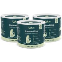 KatKare Vital Snacks Immuno Bites - Knusperkissen für das Immunsystem Deiner Katze mit Superfoods, wertvollen Aminosäuren, Antioxidantien und Omega-3 3x150 g