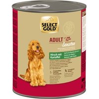 SELECT GOLD Sensitive Nassfutter Adult Hirsch mit Kartoffeln 12x800 g