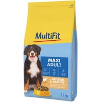 MultiFit Trockenfutter Hund Adult, Maxi, mit Geflügel & Karotte 12 kg