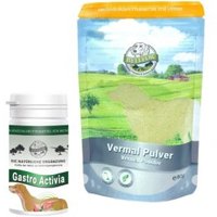 Bellfor Sparset für Hunde mit Ergänzungsfuttermitteln – Vermal (80 g) und Gastro Activia (80 g)
