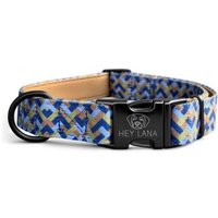 Hey Lana Halsband – Kunterbunt – stufenlos verstellbar mit Metallschließe mokka XS-S