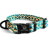 Hey Lana Halsband – Kunterbunt – stufenlos verstellbar mit Metallschließe gelb/ grün XS-S