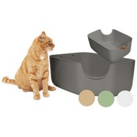 PIUPET Katzentoilette grau