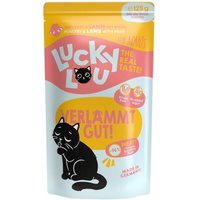 Lucky Lou Nassfutter Katze Adult Geflügel und Lamm 32x125 g