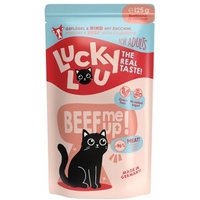 Lucky Lou Nassfutter Katze Adult Geflügel und Rind 32x125 g