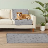 FEANDREA Hundedecke, 2er Set, wasserdichte Hundematte L122 x 61 cm