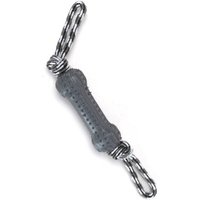nobleza Hundespielzeug – Zerrseil mit Knochen, robust & zahnfreundlich, in 3 Farben schwarz