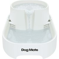 Dog Mate Großer zweistufiger Trinkbrunnen für Haustiere, sechs Liter, Weiß (385E)