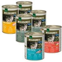 REAL NATURE WILDERNESS Nassfutter Hund, Adult 6x400 g Mixpaket 2