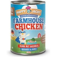 HAPPY JACKY Nassfutter Monoprotein Huhn und Reis 12x410 g