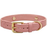 Barkalot Hundehalsband Veganes Leder pink L