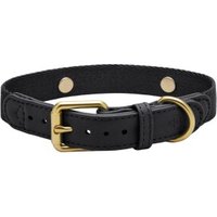 Barkalot Hundehalsband Veganes Leder schwarz M