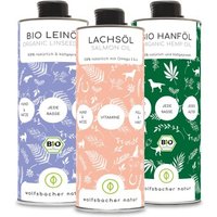 Wolfsbacher Natur Futteröl Set 3 x 1 Liter