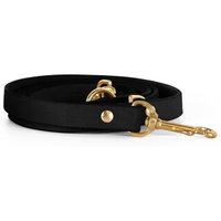 THE DOG IDEA Echtleder Hundeleine Schwarz XS-S