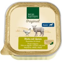REAL NATURE Nassfutter Hund, Adult, Lamm und Putenleber 34x100 g